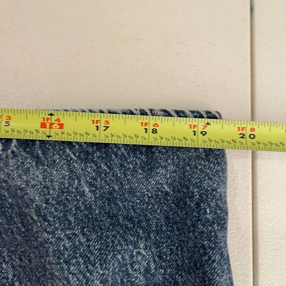 American Eagle Aerie Women's XXL Denim Pull On Maxi Skirt Slit Blue NWT - Picture 8 of 10